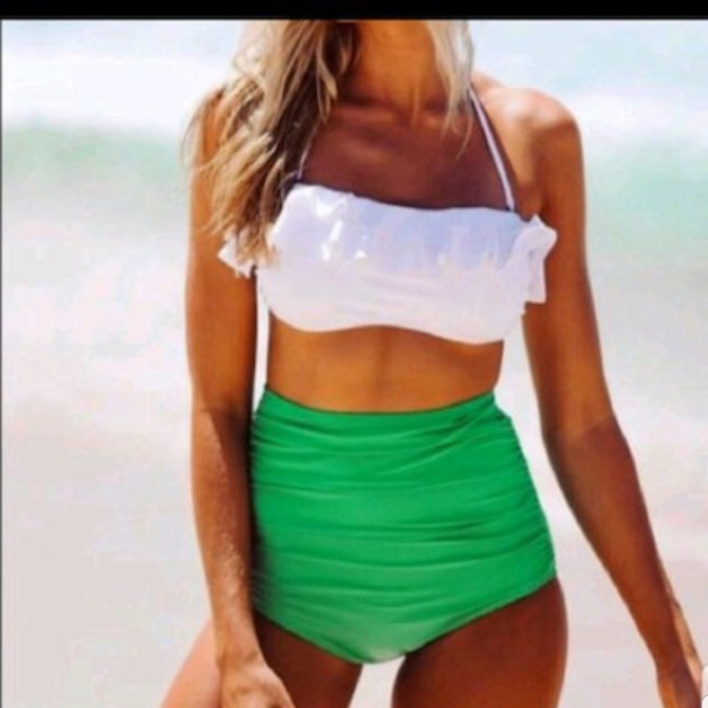 High waisted bikini set